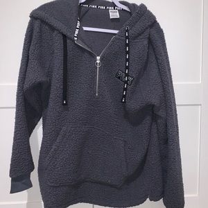 PINK teddy oversized jacket